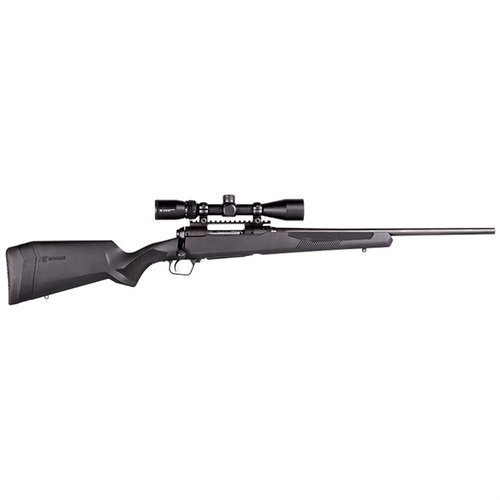 Le Savage 110 Apex Hunter XP en 243 Win avec canon de 22" et Vortex offre précision, fiabilité et performance pour tous tes besoins de chasse.