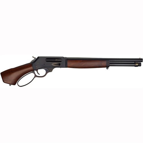 Découvre le LEVER ACTION AXE .410 de Henry Repeating Arms, un fusil à levier compact de 15,4" avec capacité de 5+1, parfait pour la chasse et le tir récréatif.