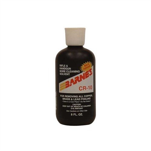 Le nettoyant de canon Barnes CR-10 élimine efficacement les dépôts de cuivre et de carbone, garantissant une performance optimale de ton arme.