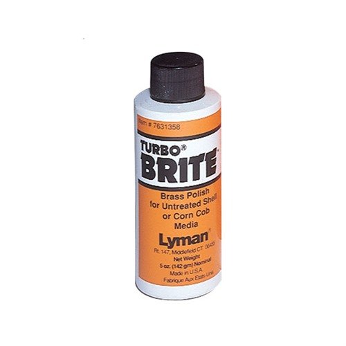 Il Lyman Turbo Brite Brass Polish 5oz offre una pulizia eccezionale per le munizioni in ottone, garantendo una brillantezza duratura e una protezione efficace contro la corrosione.