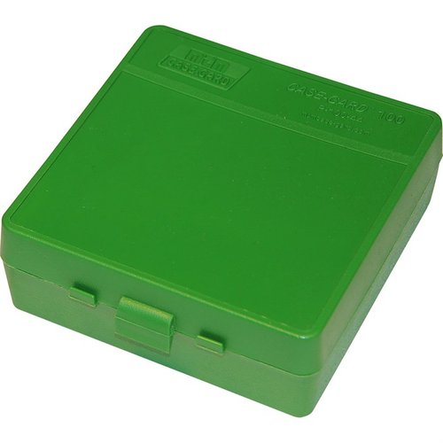 La boîte à munitions MTM 100 Round Flip-Top pour 41, 44 et 45 LC est idéale pour un rangement sécurisé et un accès rapide à tes cartouches.