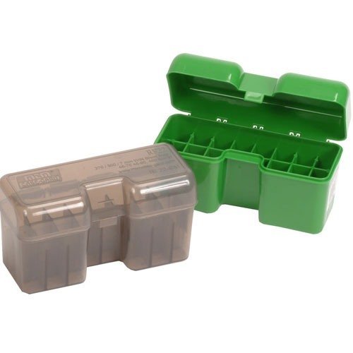L'étui MTM Ammo Box 22 Round Flip-Top est parfait pour stocker tes munitions 338 WSM, 45-70 et 450 Marlin, offrant une protection optimale et un accès facile.