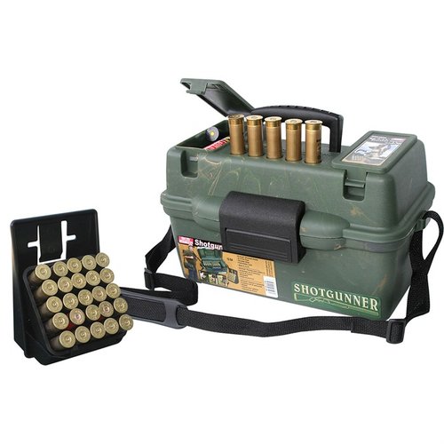 Entdecke die MTM Shotgun Hunter Box in Wild Camo für 12ga. Ideal für deine Outdoor-Abenteuer! 🦌 Hol sie dir jetzt!