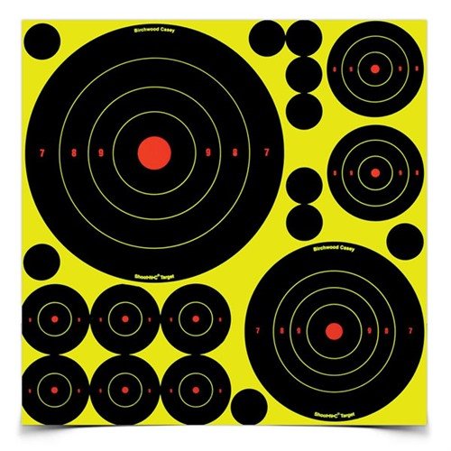 Entdecke das Shoot-N-C Ass't Target Pack mit 50 Zielen und 50 Reparatur-Pastern – ideal für alle Arten von Schiesssport, vom Gewehr bis zur Luftpistole!