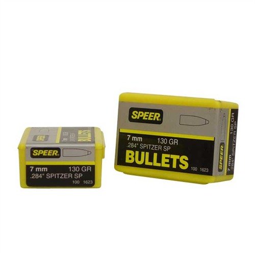Découvre les balles Speer 7MM .284 de 130gr Sptz, idéales pour une précision optimale et une performance exceptionnelle lors de tes sessions de tir.