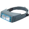 L'OPTIVISOR offre un design leggero e confortevole, con una fascia regolabile e lenti in vetro ottico per una visione chiara e precisa, anche sopra gli occhiali.