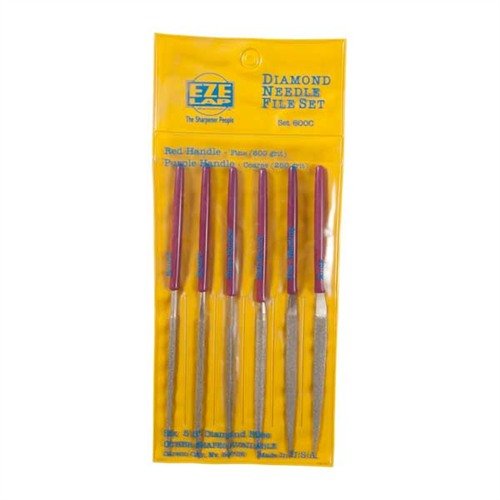 Die EZE-LAP Diamond Needle Files bieten präzises Materialabtragen auf harten Oberflächen mit minimalem Aufwand, ideal für Gunsmiths und Metallbearbeiter.