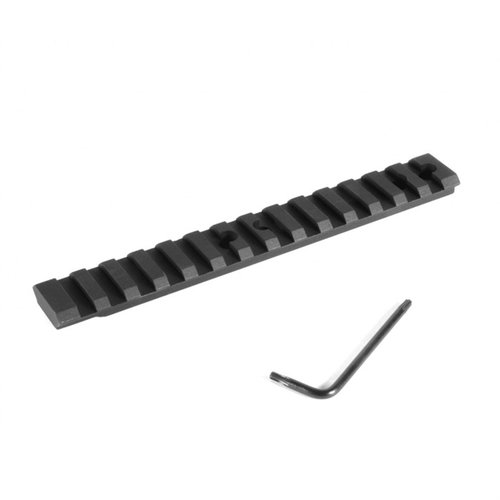 Die EGW Mossberg HD Scope Bases bieten eine robuste Picatinny-Schiene ohne Bohren, präzise aus 7075 T6 Aluminium gefertigt, für optimale Flexibilität und Genauigkeit.