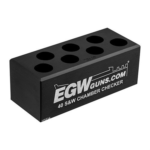 Die 7-HOLE CHAMBER CHECKERS von EGW helfen dir, Probleme mit Munition zu vermeiden, indem sie sicherstellen, dass deine Patrone in den SPEC liegt. Robustes Aluminium, anodisiert.