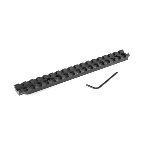 Les bases de lunette EGW Savage 25 offrent une rail Picatinny en aluminium léger, sans perçage, pour un montage facile et flexible de ta lunette.
