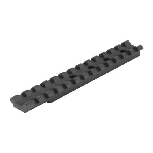 La base Picatinny EGW per CVA V2 offre flessibilità di montaggio, è leggera e non ostacola l'uso delle mire di fabbrica, ideale per cacciatori e tiratori.