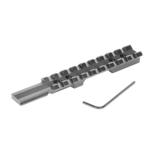 Die EGW Picatinny Scope Mount für Savage Rascal ist ambidextrös, leicht und ermöglicht flexible Montage von Zubehör, ohne die Nutzung von Eisenvisieren zu behindern.