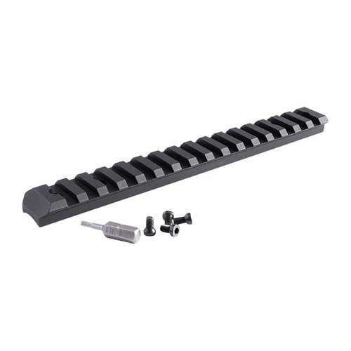 Scopri il montaggio Picatinny EGW Hunter: leggero, resistente, in alluminio 7075 T6, con bordi smussati e compatibile con anelli Picatinny e Weaver.