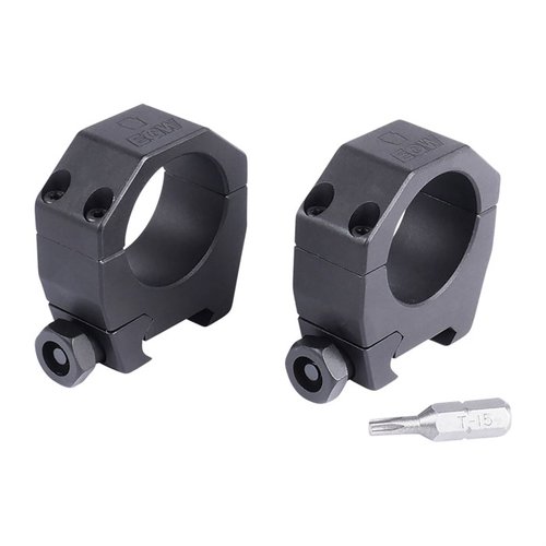 Les anneaux Keystone Series d'EGW sont robustes, en aluminium 6061, faciles à installer et compatibles avec les rails Picatinny et Weaver.