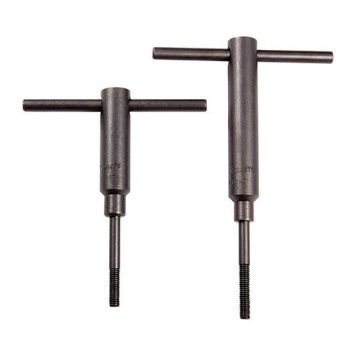 Die STOCKMAKER'S HANDSCREWS von FORSTER sind ideal für präzises Anpassen von Schaft und Action. Mit 3" langen Griffen und 10X32 Gewinde, perfekt für Ruger & MK II.
