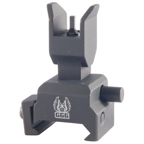 La mire anteriore flip-up backup per AR-15 di GG&G offre robustezza in alluminio, design compatto e facilità d'uso, garantendo precisione e affidabilità.