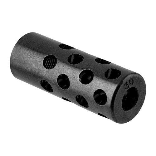 Der QUIET MUZZLE BRAKE 30 Kaliber kontrolliert den Mündungsblast, reduziert Rückstoss und Mündungsanstieg für schnelle Nachfolgeschüsse, ohne Genauigkeit zu beeinträchtigen.