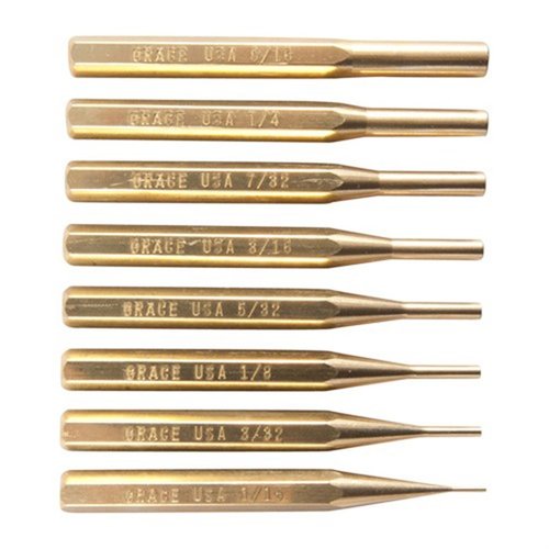 Il set di punzoni in ottone Grace USA è progettato per un uso preciso e delicato, con punzoni non danneggianti e una varietà di dimensioni per ogni applicazione.