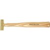 Le GUNSMITH'S BRASS HAMMER de Grace USA, en laiton poli et équilibré, offre une construction durable et des poignées en hickory ergonomiques pour un confort optimal.