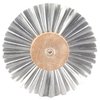 .0025" ruote in acciaio inossidabile super-morbide per cardatura, ideali per la lucidatura e non rimuovono metallo. Disponibili in 2 e 4 file, massima RPM 3500.
