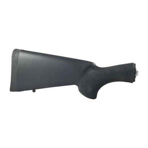 Der OVERMOLDED Shotgun Buttstock von HOGUE bietet eine robuste, gummibeschichtete Oberfläche für optimalen Grip, mit Rückstosspolster und verschiedenen Längen.