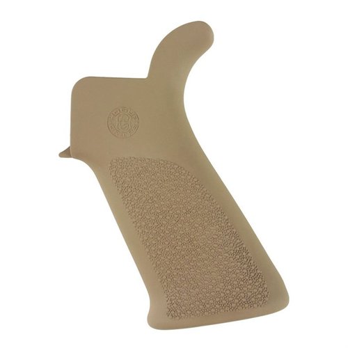 Der OVERMOLDED RUBBER BEAVERTAIL GRIP von Hogue bietet Komfort, Rutschfestigkeit und eine langlebige Konstruktion für dein AR-15/M16, perfekt für jedes Shooting.