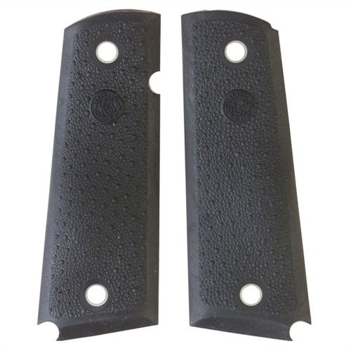 Le impugnature HOGUE per 1911 Auto offrono comfort e controllo, assorbendo il rinculo con design ergonomici in gomma e legno di alta qualità.