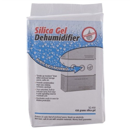 I SILICA GEL PAKS assorbono l'umidità, prevenendo ruggine e danni a armi e attrezzature. Riutilizzabili e sicuri, offrono protezione duratura.