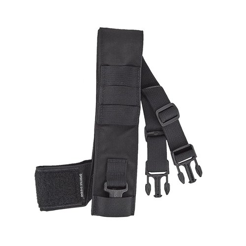 Configure ton équipement avec le FAT STRAP, un design épuré pour porter ton Micro Fight Chest Rig, avec points de montage élastiques et patch Velcro.