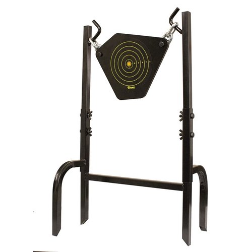 Il Gong Target SME da 9,5" in acciaio NM500 è robusto e durevole, ideale per pistole e fucili, con supporto incluso per un'esperienza di tiro visibile e udibile.
