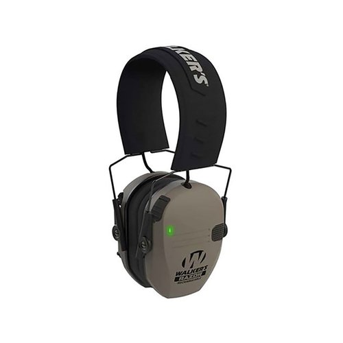 Le Walker's Razor Slim Earmuffs offrono una riduzione del rumore di 21 dB, compressione attivata dal suono, batteria da 40 ore e audio chiaro per una protezione uditiva ottimale.