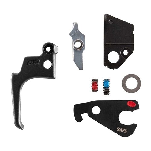 Das Apex Action Enhancement Kit reduziert das Abzugsgewicht auf ca. 3,0 lbs, verringert den Abzugsweg um 80% und sorgt für einen präzisen Abzug.