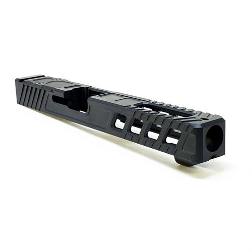 Il MARKSMAN V4 G34 è realizzato in acciaio inox 17-4, compatibile con ottiche Trijicon RMR e Holosun 507, con finitura QPQ Nitride per resistenza e durata.