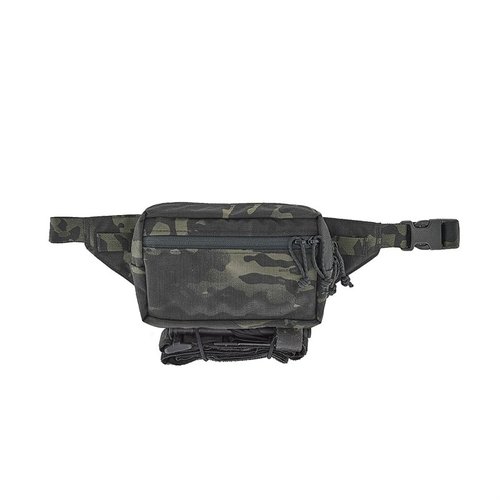 La Fanny SACK offre accesso rapido a attrezzature critiche, design a mezza zip, tasca frontale, e anelli elastici per tourniquet, ideale per ogni missione.