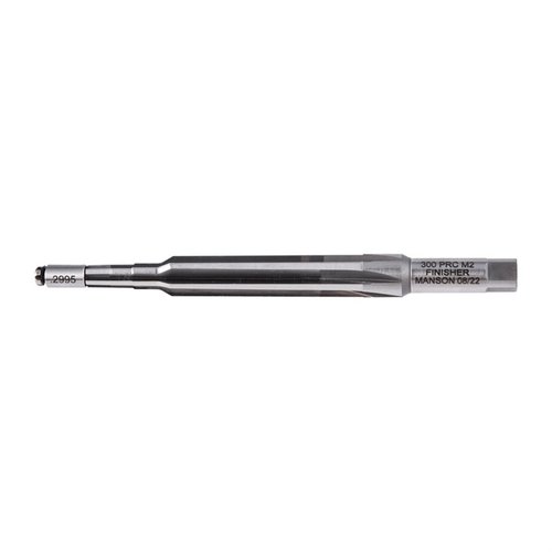Der LIVE PILOT FINISH CHAMBER REAMER von MANSON PRECISION ermöglicht präzises Arbeiten mit weniger Risiko von Rifling-Schäden und sorgt für maximale Genauigkeit.