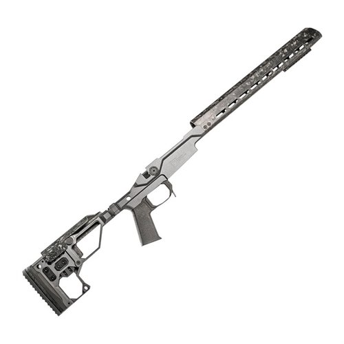 Il Modern Precision Chassis di Christensen Arms è ultra-leggero, regolabile e realizzato in alluminio 7075, ideale per azioni corte Remington® 700.