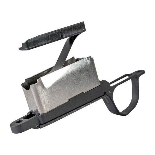 L'assemblage de bas métal SHORT MAGNUM est compatible avec les cotes Christensen Arms et Rem 700, offrant un design en aluminium 6061 et un plancher en carbone.