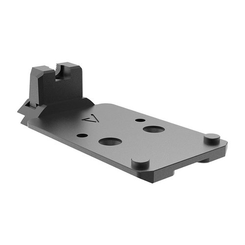 Die AGENCY OPTIC SYSTEM (AOS) Montageplatten für die 1911 DS bieten präzise Optikhöhe, intuitive Zielerfassung und sind aus robustem Billetstahl gefertigt.