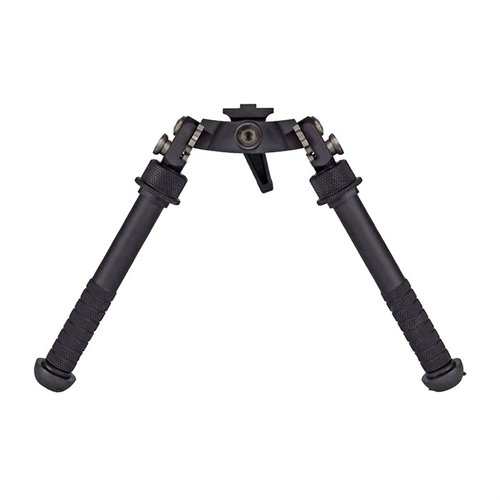 Il bipode CAL Atlas GEN 2 offre un'altezza regolabile da 4.75 a 9.0 pollici, 5 posizioni delle gambe e un sistema di bloccaggio Pod-Loc™ per una stabilità ottimale.