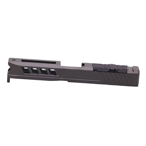 Der AXIOM Slide für die Glock 19 ist optisch für RMR vorbereitet, aus 17-4ph Edelstahl gefertigt und bietet aggressive Front- und Rückenschnitte in verschiedenen Oberflächen.