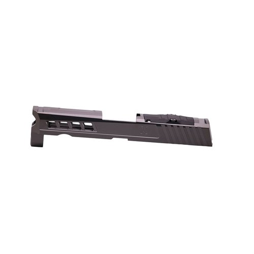 Le AXIOM SLIDE avec RMR cut pour SIG P320 est fabriqué en acier inoxydable 17-4ph, compatible avec Trijicon RMR et Holosun, et propose des finitions attrayantes.