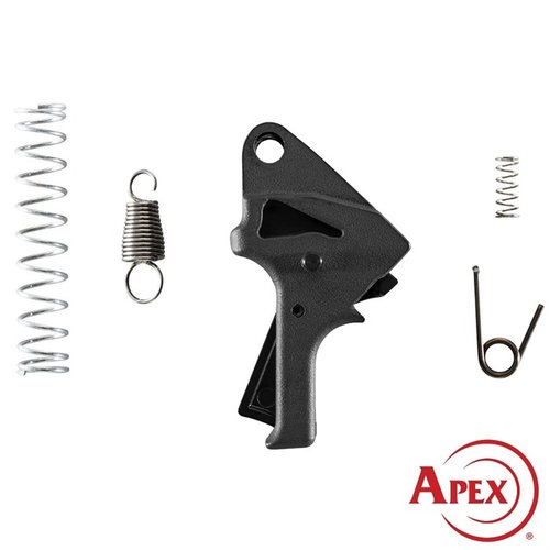 Verbessere dein S&W SDVE mit dem Apex Flat-Faced Action Enhancement Kit für einen leichteren, glatteren Abzug und verbesserte Rückstellung.