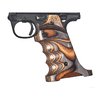 Le impugnature laminate per Ruger Mark IV 22/45 offrono comfort e stabilità grazie al poggiapollice, poggiapiedi e scanalature per le dita, realizzate in legno CNC.