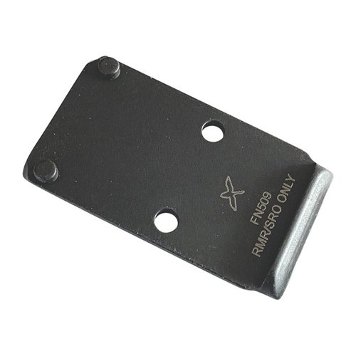 La piastra di montaggio OPF-FN509T, RMR in acciaio offre compatibilità con FN 509 Tactical, co-witnessing 1/3 e include viti e thread locker per un'installazione sicura.