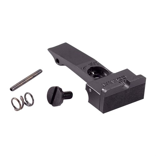 Améliore ton Colt 2020 Python/Anaconda avec cette rear battlesight ajustable en acier chromoly, offrant une image de visée améliorée et des ajustements faciles.