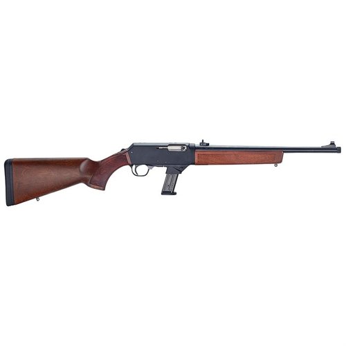 Découvre le Homesteader 9mm, un carabine semi-auto adaptable avec 2 chargeurs inclus et compatibilité avec les chargeurs Glock, SIG ou S&W.