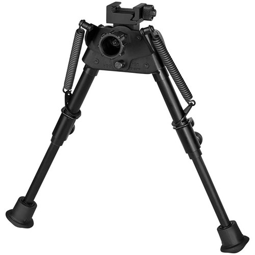 Der S-BRP BIPOD von HARRIS ist ultraleicht, von 6" bis 9" ausziehbar, schwenkbar für unebenes Terrain und perfekt für das Schiessen vom Tisch.