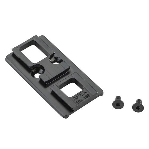 Il Mount Apex per GLOCK® MOS offre un fissaggio sicuro per Aimpoint® Acro™ P-1 & P-2 e Steiner MPS, realizzato in acciaio con finitura nera.