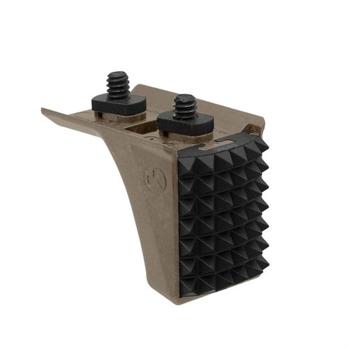 Le Barricade Stop de Magpul offre une base stable pour des tirs précis, avec une construction hybride en polymère et métal, et une face en acier remplaçable.