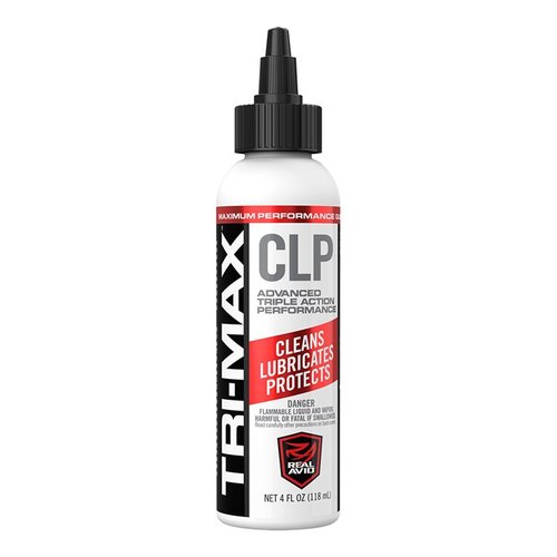 Il Real Avid Tri-Max CLP è una soluzione tutto-in-uno per la pulizia e manutenzione delle armi, pulisce, lubrifica e protegge dalla ruggine in un solo passaggio.